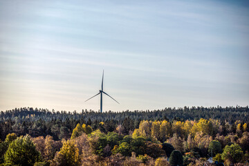 wind turbine on a hill,norrland,sverige,Mats, härnösand