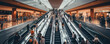 © Michal - Many people on the escalator . generative ai