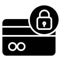 Solid Credit Card Lock icon