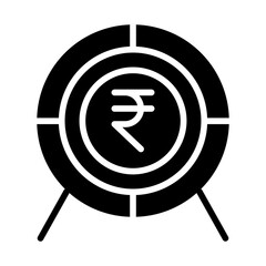 Sticker - Solid Rupees Target icon