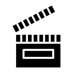 Poster - Solid Clapperboard icon