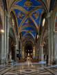 The central nave of Santa Maria sopra Minerva gothic styled church in Rome, Italy