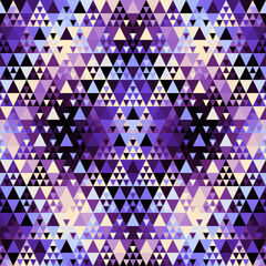 Poster - Colorful Aztec Fabric, Wallpaper and Home Decor. Abstract seamless tileable pattern. Triangles aztec background. Vector image.