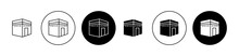 Kaaba Icon Set. Mecca Or Haj Vector Symbol For UI Designs.