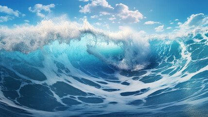 Serene Ocean Waves Background