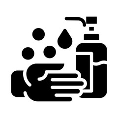 Sticker - Solid Hand wash icon