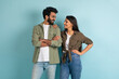 © Prostock-studio - Affectionate beautiful millennial indian couple looking at each other