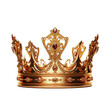 Royal golden crown isolated 
