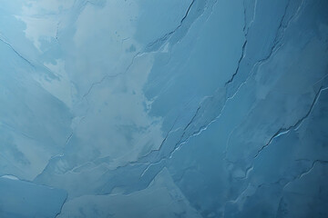 Blue smooth wall textured background, Generative AI