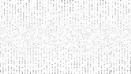 Poster - Black and white halftone dotted pattern.