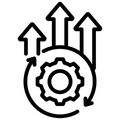 Poster - Continuous Improvement Outline Icon