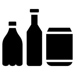 Poster - Beverage Glyph Icon