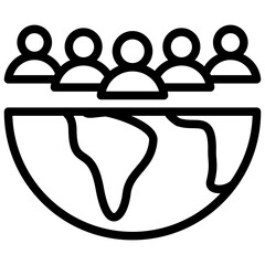 Poster - Public Outline Icon