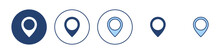 Pin Icon Vector. Location Sign And Symbol. Destination Icon. Map Pin