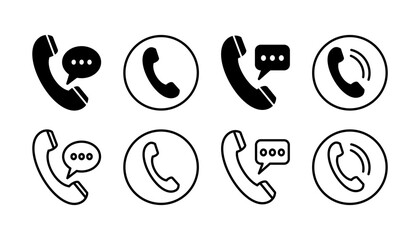 Wall Mural - Call icon vector. phone icon vector