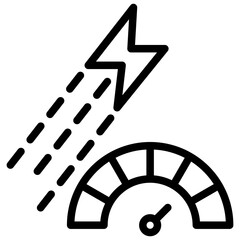 Poster - Light Speed Outline Icon