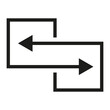 © Kravchenko - Direction arrows for transfer icon. Migration data sign. Sync symbol. Vector illustration. EPS 10.