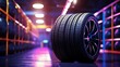 sports car, sports rim tire 