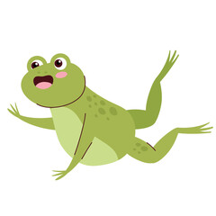 Wall Mural - frog animal funny isolated