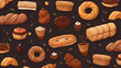Amazing Seamless Bakery Pastry Pattern