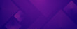 Purple violet vector abstract banner with shape shiny lines