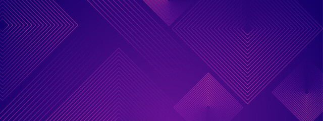 Wall Mural - purple violet abstract modern dynamic lines banner