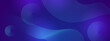 Blue and purple violet abstract modern dynamic lines banner