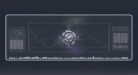 Aufkleber - sci-fi hud rings vector