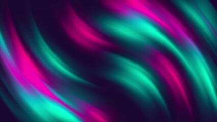 Wall Mural - Abstract dual color gradient background with liquid style waves featured violet and blue. Seamless looping video.	
