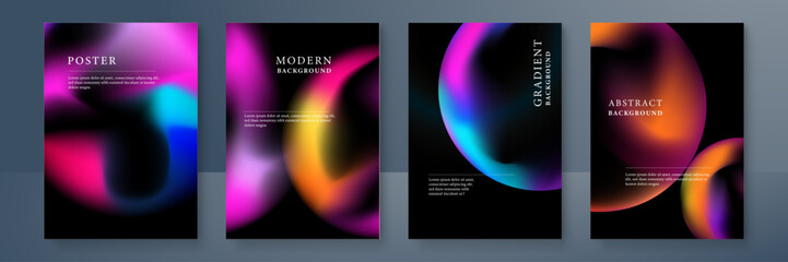 Colorful vector gradient abstract background