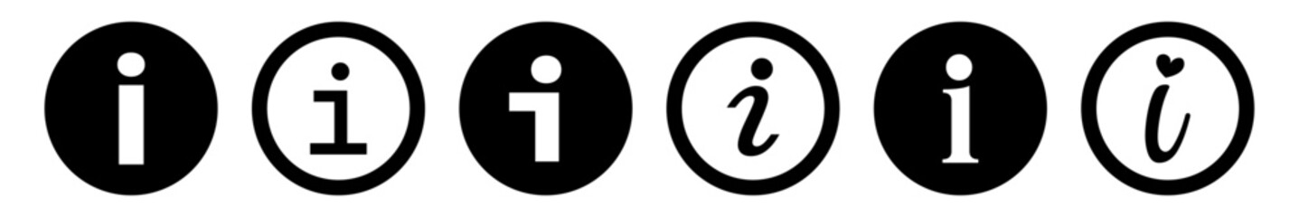 Wall Mural - set of information icon. info sign vector