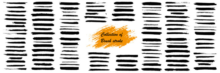 Poster - big collection of grunge brush stroke