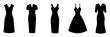 © Sunil - set of silhouette of various vector woman's dress