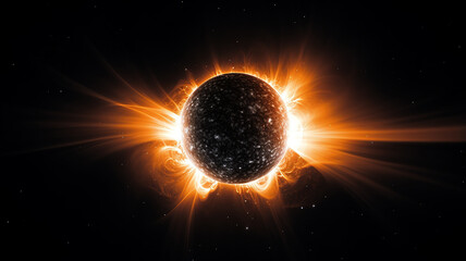 Wall Mural - supernova, explosion of a star in deep space, astronomy phenomenon, fictional graphics