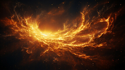 Wall Mural - supernova, explosion of a star in deep space, astronomy phenomenon, fictional graphics