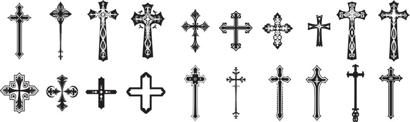 Cross Svg Bundle, Grunge Cross Svg, jesus Cross Svg, Cross Svg Cricut, Cross silhouette, Distressed cross Svg, Cross file for cricut
