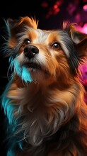 Rainbow Colored Rough Collie , Wallpaper For Mobile Pictures, Background HD