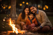 © Niks Ads - Indian family sitting together in warm wear