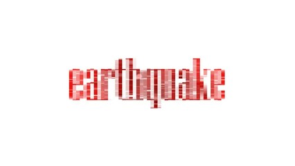 Wall Mural - earthquake sign	