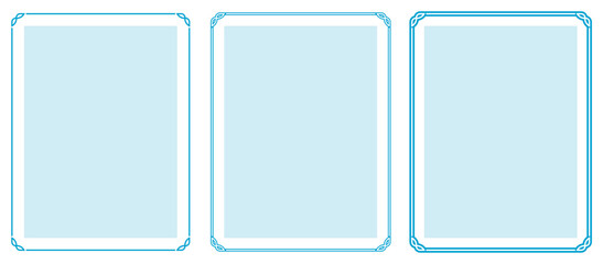 Wall Mural - vector blue frame vertical background. vintage poster, banner, invitation, certificate, business car
