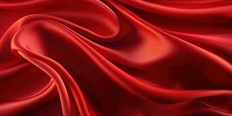 Red silk abstract background luxury cloth or liquid wave or wavy folds of grunge silk texture satin velvet material or luxurious Christmas background or elegant wallpaper design, background