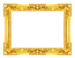 Golden picture frame