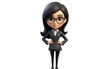 Cartoon Depiction of a Business Lady transparent PNG
