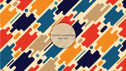 Wall Mural - Abstract trendy background. colorful geometric shape background.