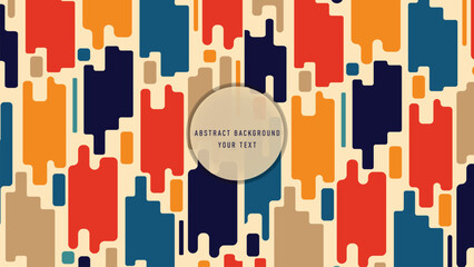 Wall Mural - Abstract trendy background. colorful geometric shape background.