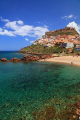 Wall Mural - Castelsardo in Sardinia, Italy