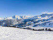 Skiing in Courchevel - Meribel , French Alps.