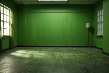 Aufkleber - Empty green room studio