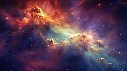 Wall Mural - galaxy cosmos abstract multicolored background.