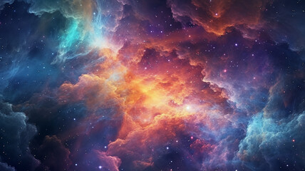 Wall Mural - galaxy cosmos abstract multicolored background.